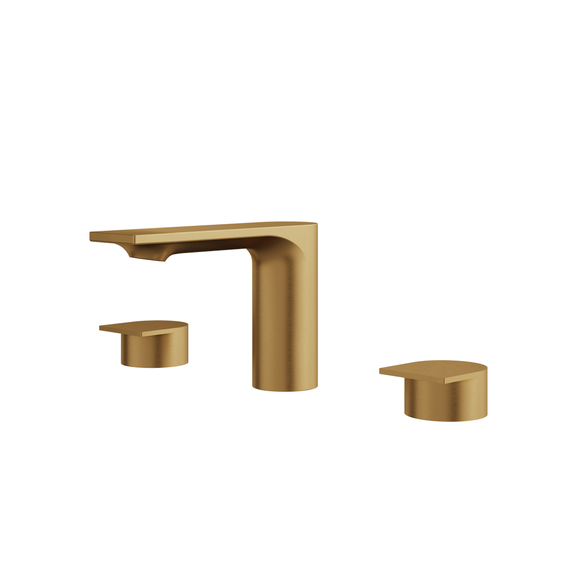 Aquabrass Alpha Widespread Lavatory Faucet 92016 in brushed gold