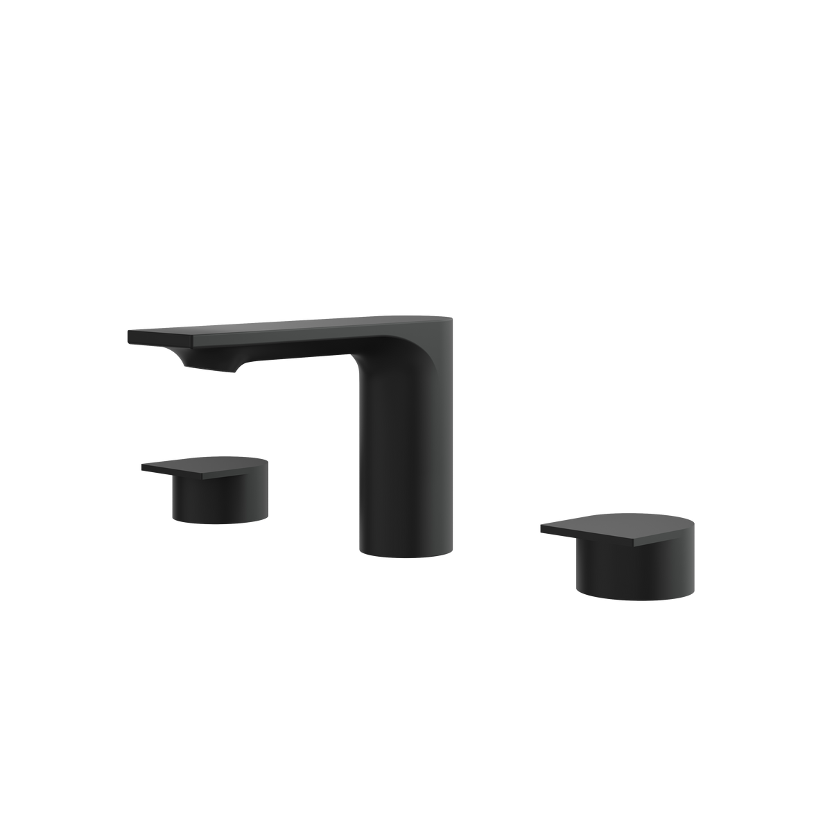Aquabrass Alpha Widespread Lavatory Faucet 92016 in black