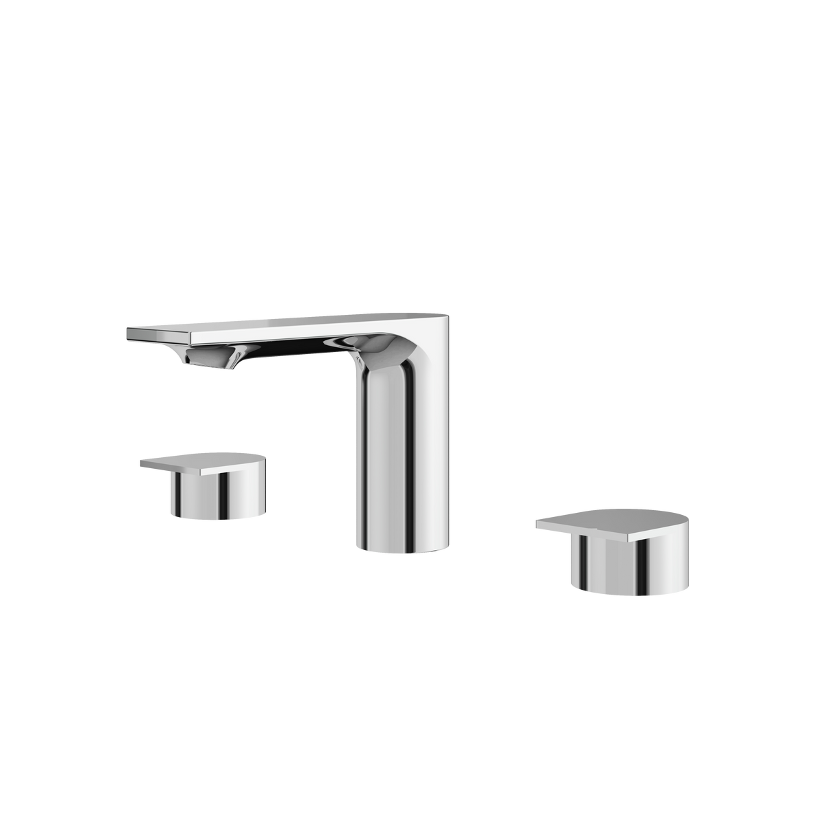 Aquabrass Alpha Widespread Lavatory Faucet 92016 in polished chrome