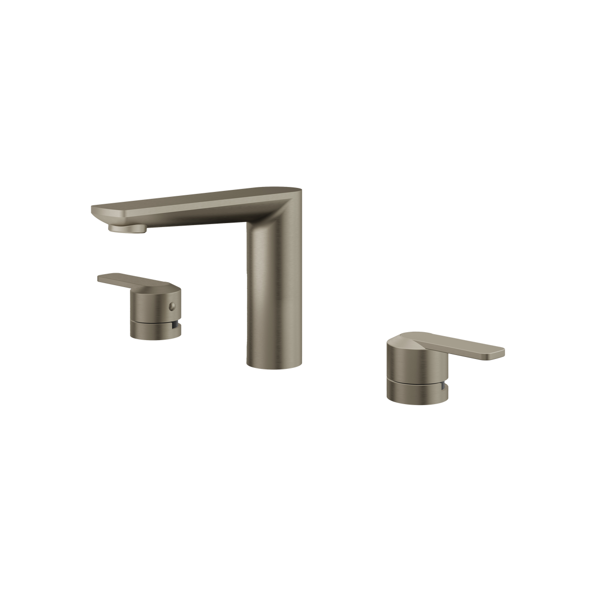 Aquabrass c67 Widespread Lavatory Faucet C6716 in brushed black chrome