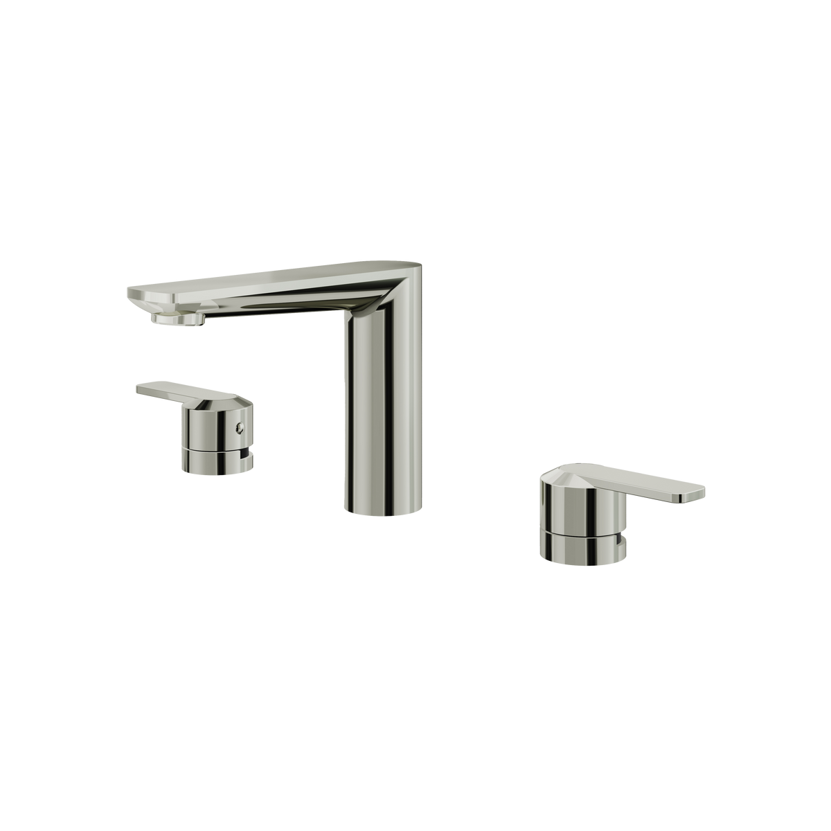 Aquabrass c67 Widespread Lavatory Faucet C6716 in polished nickel