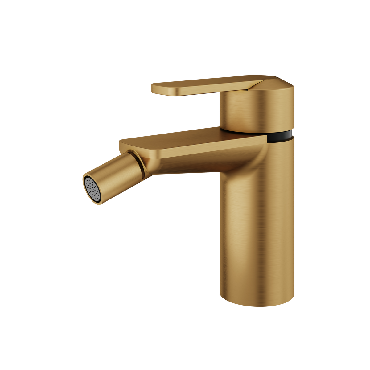 Aquabrass c67 Single-hole Bidet with Swivel Spray C6724 in brushed gold