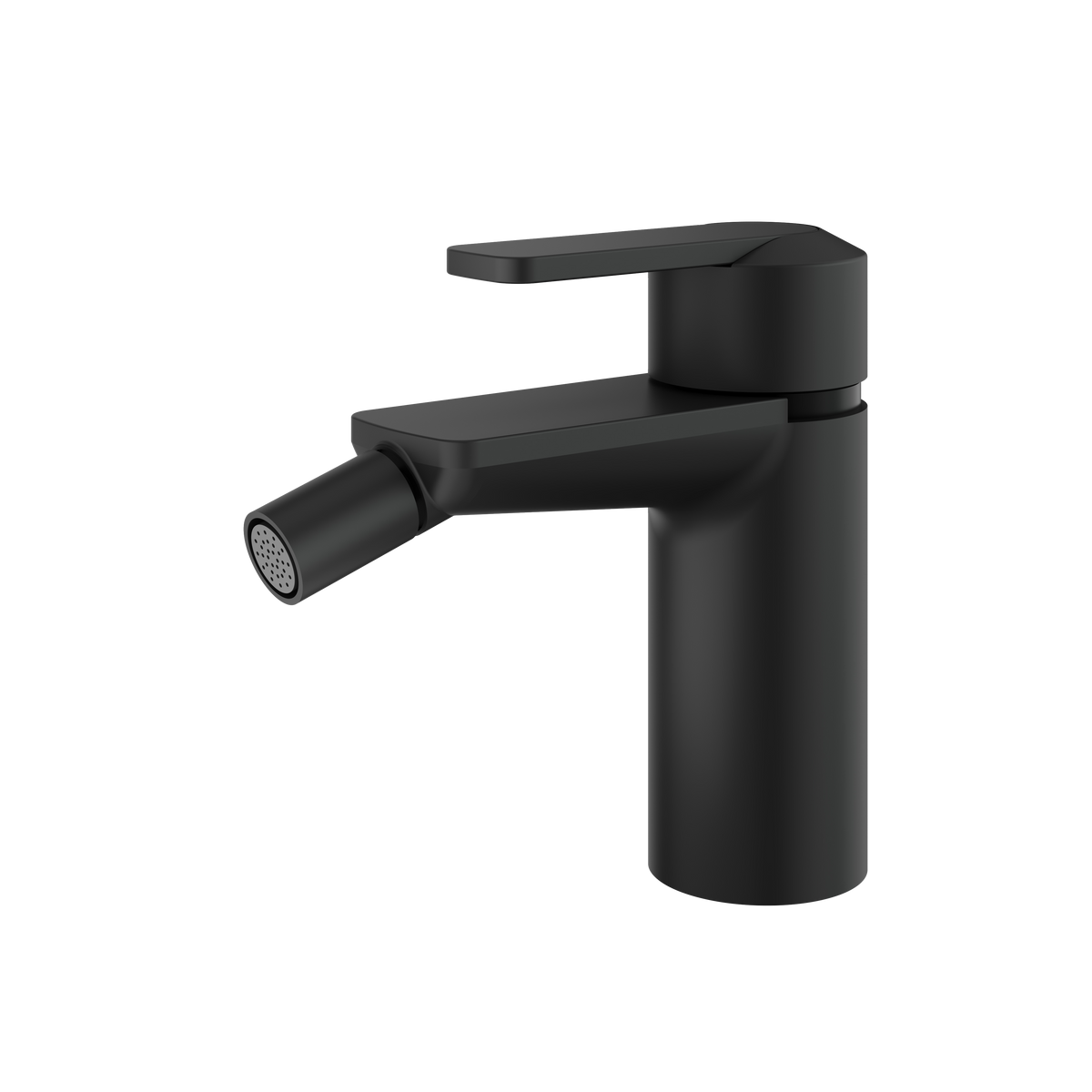Aquabrass c67 Single-hole Bidet with Swivel Spray C6724 in black