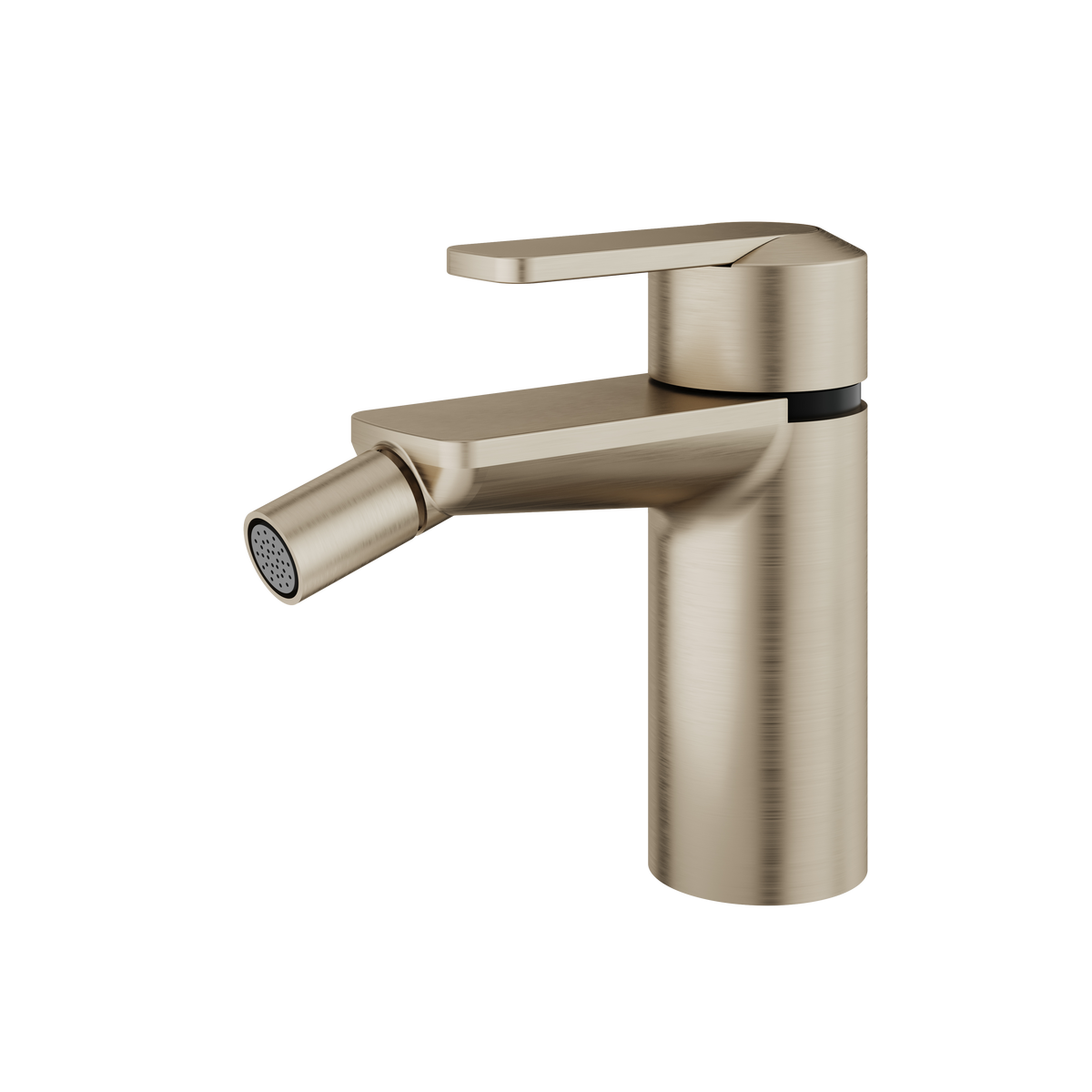 Aquabrass c67 Single-hole Bidet with Swivel Spray C6724 in brushed nickel