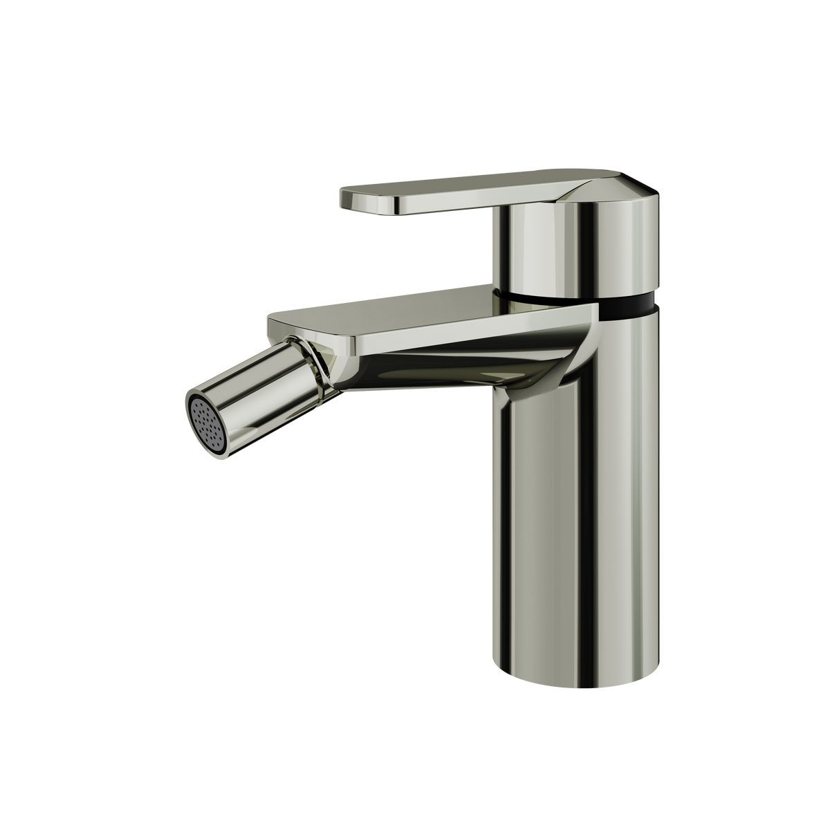 Aquabrass c67 Single-hole Bidet with Swivel Spray C6724 in polished nickel