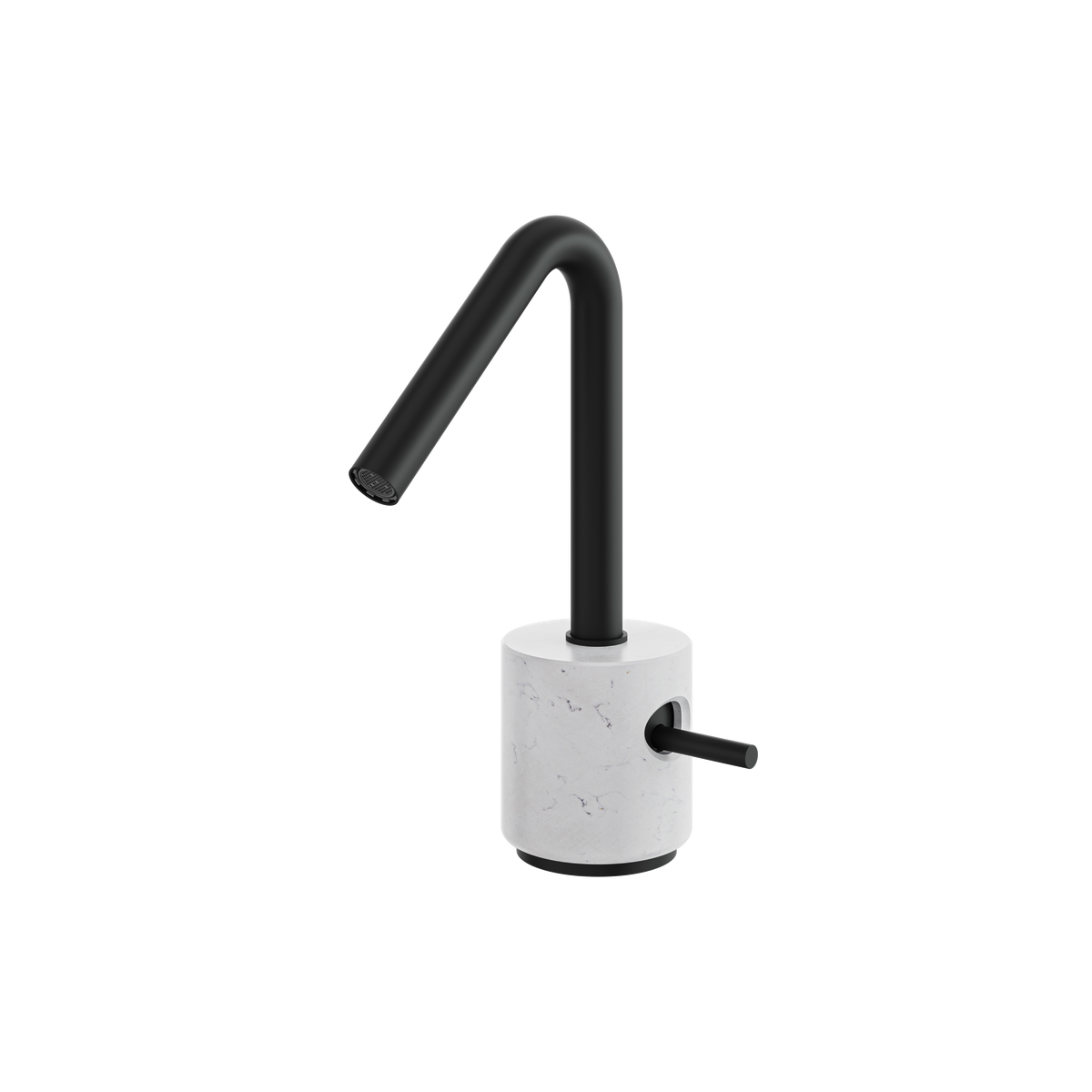 Aquabrass Marmo Single-hole Lavatory Faucet CL14BC in white carrara black