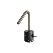 Aquabrass Marmo Single-hole Lavatory Faucet CL14NM in black marquina brushed black chrome