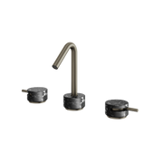 Aquabrass Marmo Widespread Lavatory Faucet CL16NM in black marquina brushed black chrome