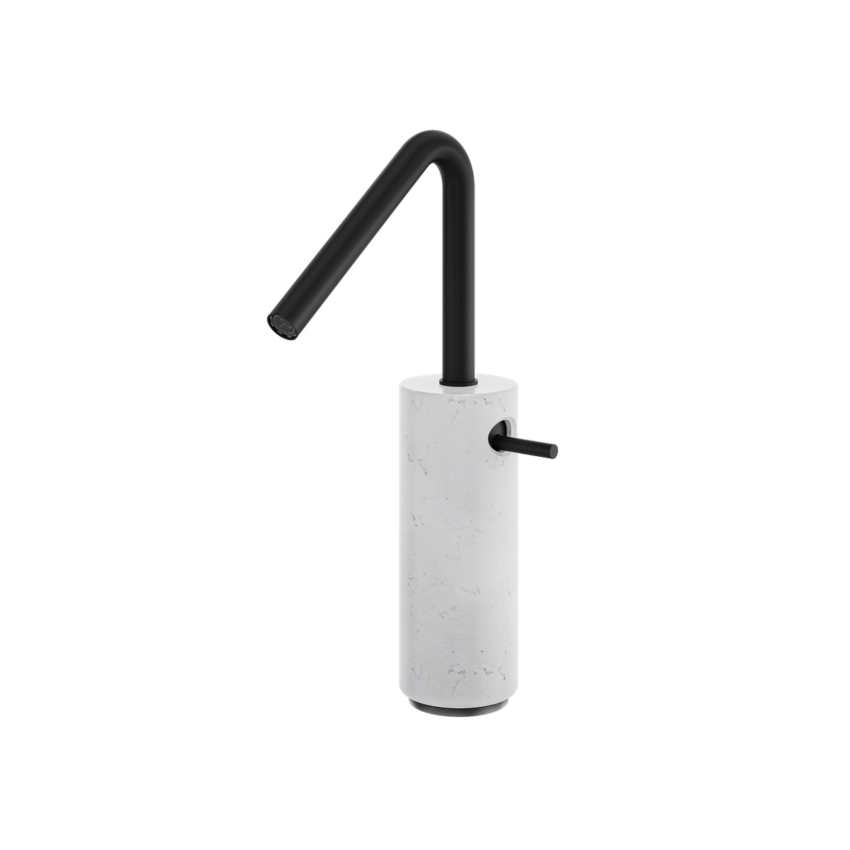 Aquabrass Marmo Tall Single-hole Lavatory Faucet CL20BC in white carrara black