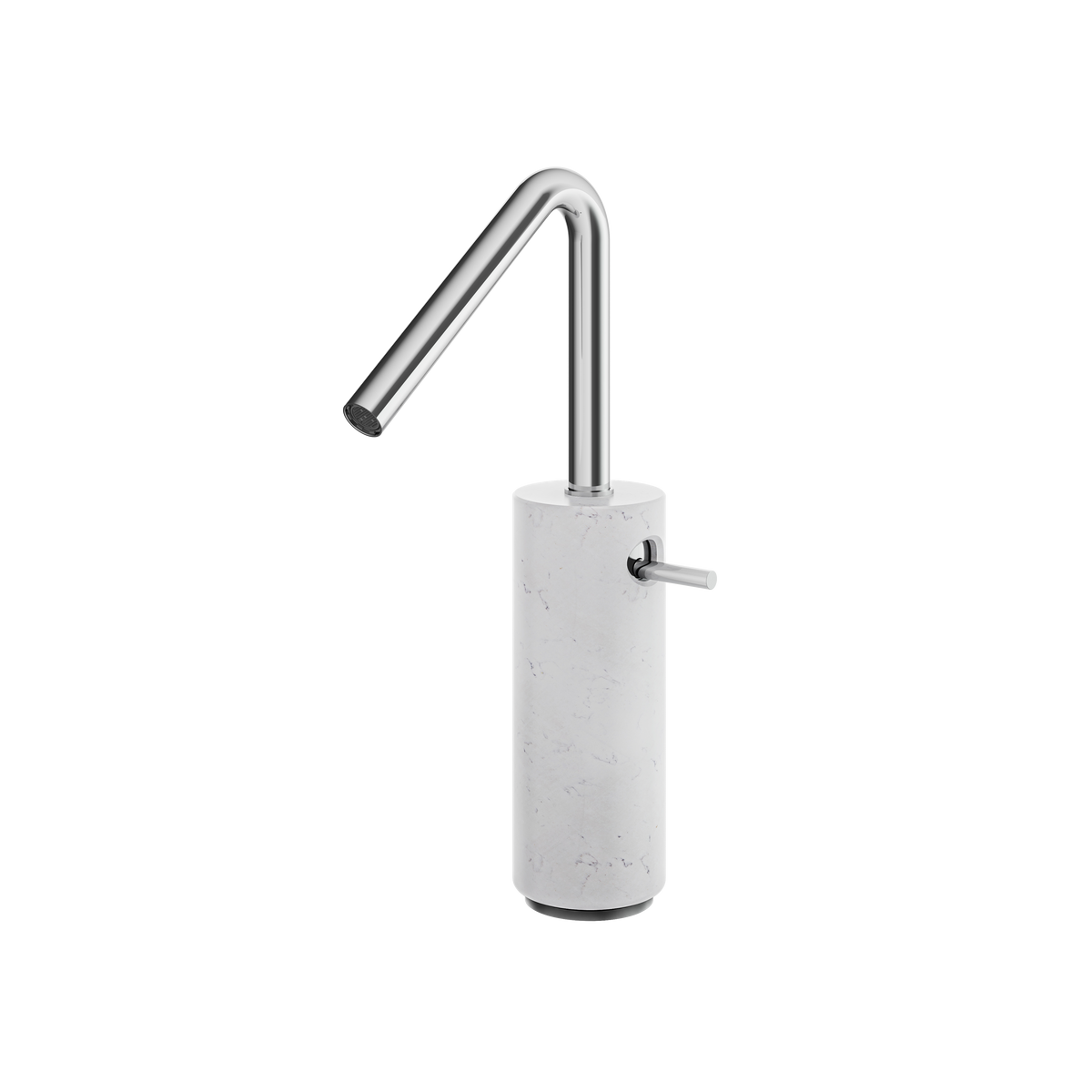 Aquabrass Marmo Tall Single-hole Lavatory Faucet CL20BC in white carrara polished chrome