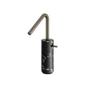 Aquabrass Marmo Tall Single-hole Lavatory Faucet CL20NM in black marquina brushed black chrome