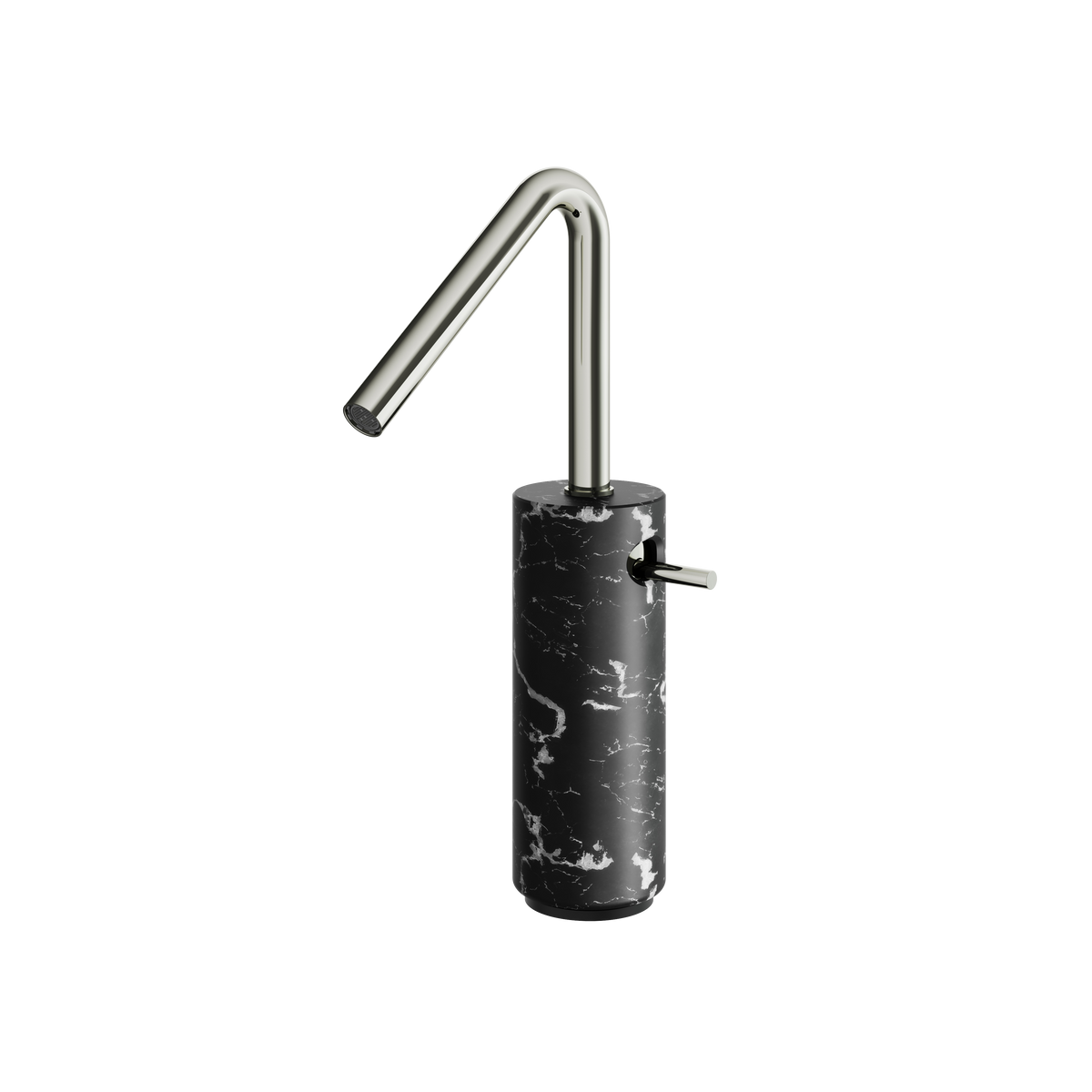 Aquabrass Marmo Tall Single-hole Lavatory Faucet CL20NM in black marquina polished nickel