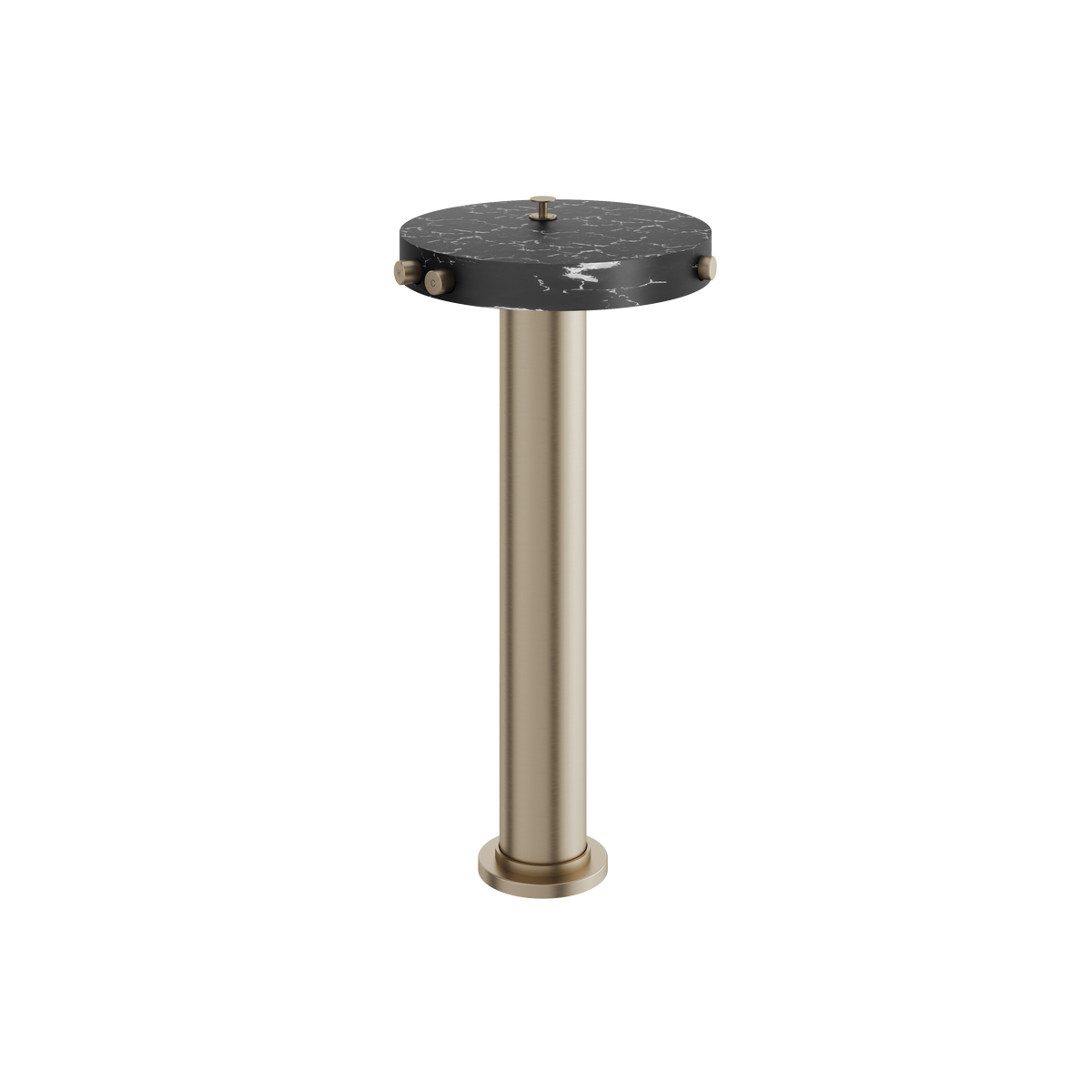 Aquabrass Marmo Floormount Tub Filler with Hidden Handshower CL85NM in black marquina brushed nickel
