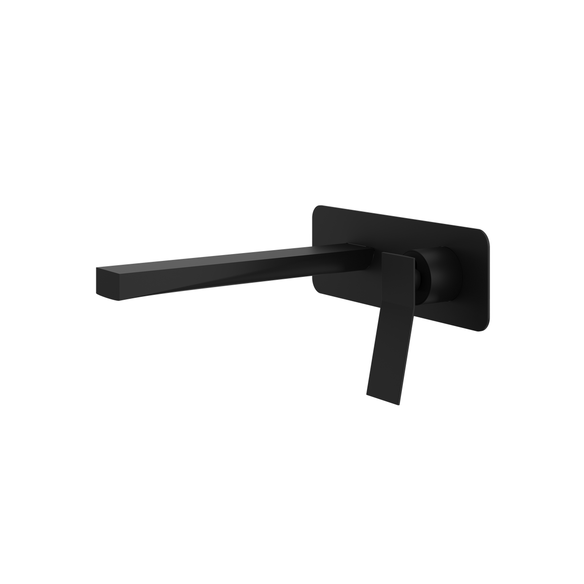 Aquabrass Chicane Wallmount Lavatory Faucet 19N29 in black