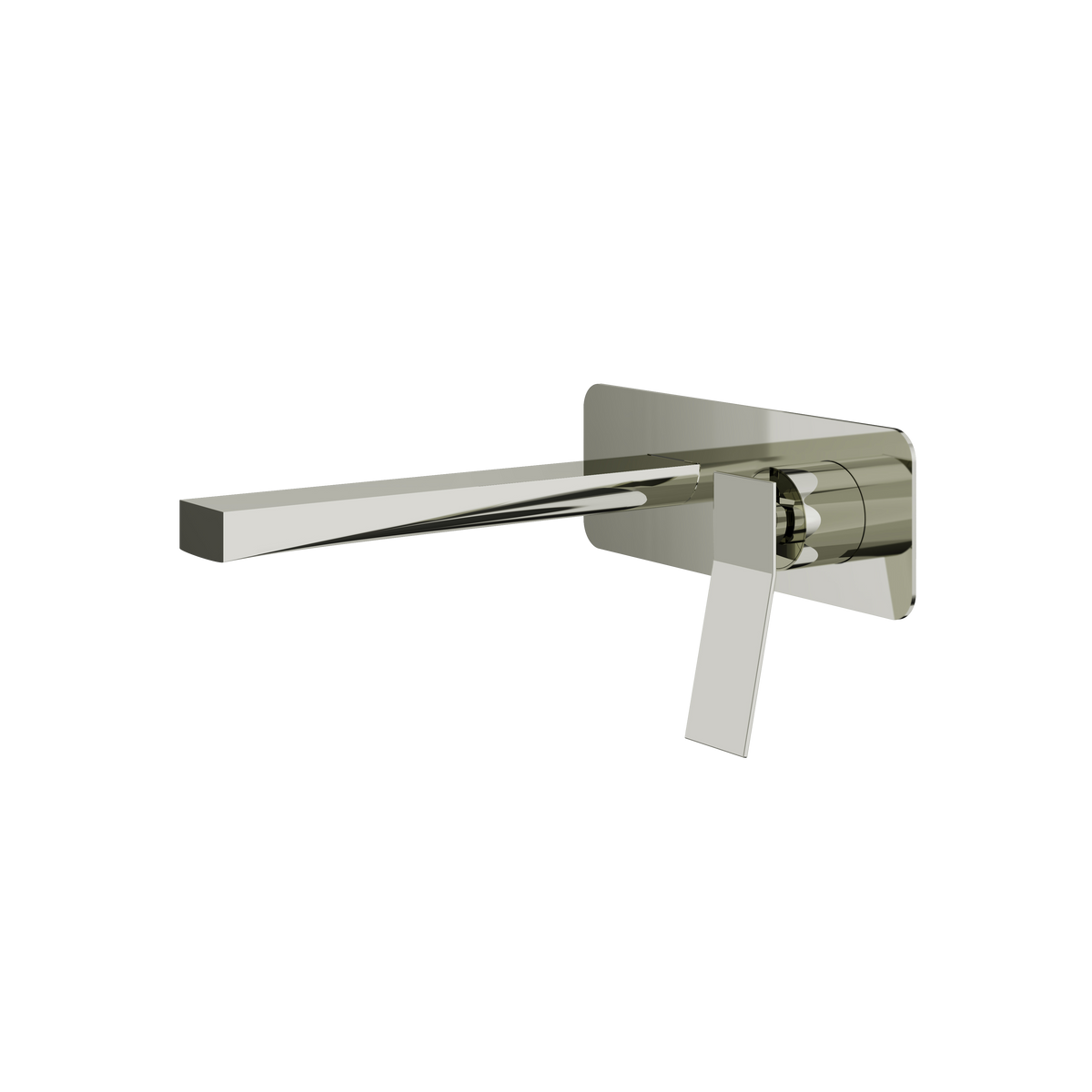 Aquabrass Chicane Wallmount Lavatory Faucet 19N29 in polished nickel