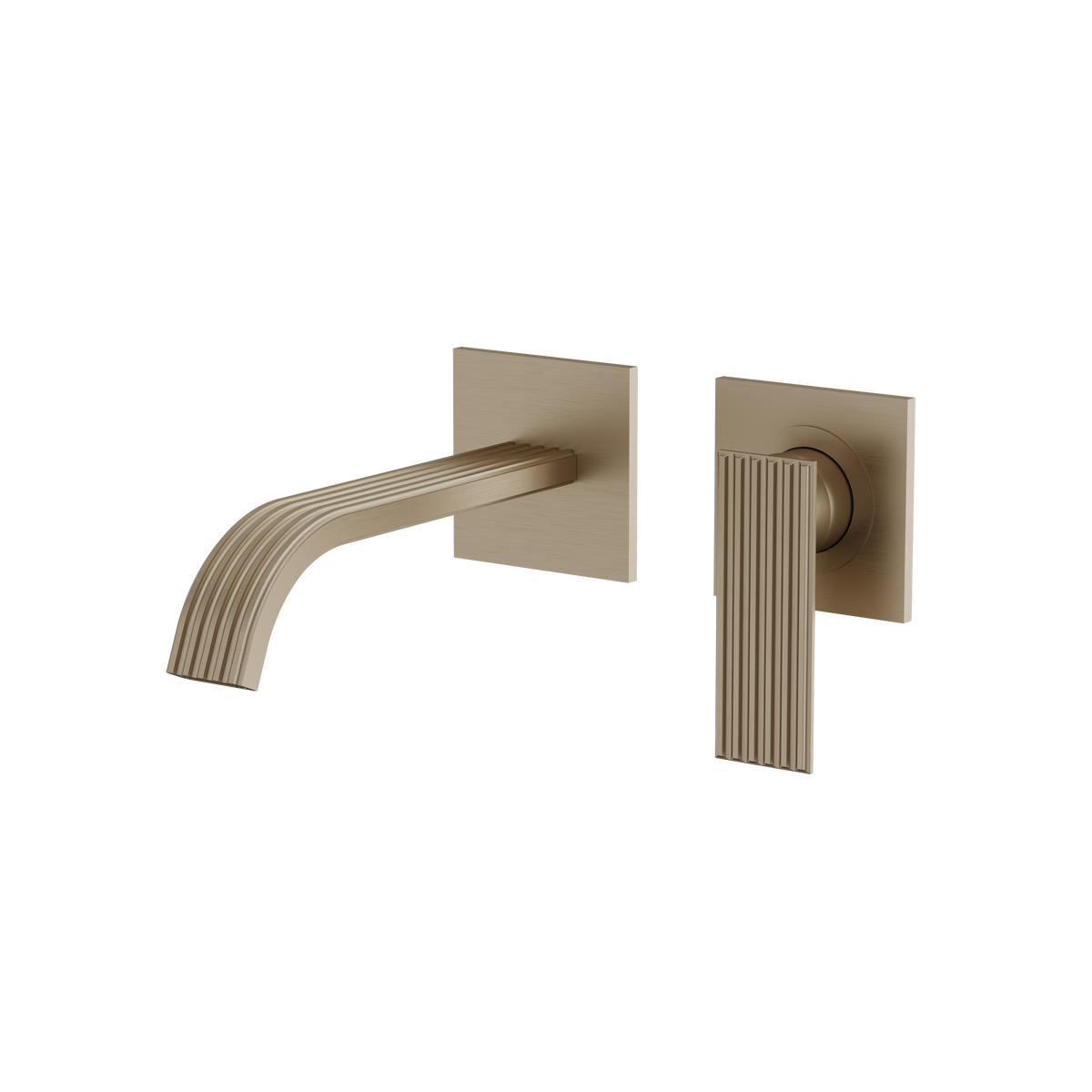 Aquabrass Tosca Wallmount Lavatory Faucet 34028 in brushed nickel