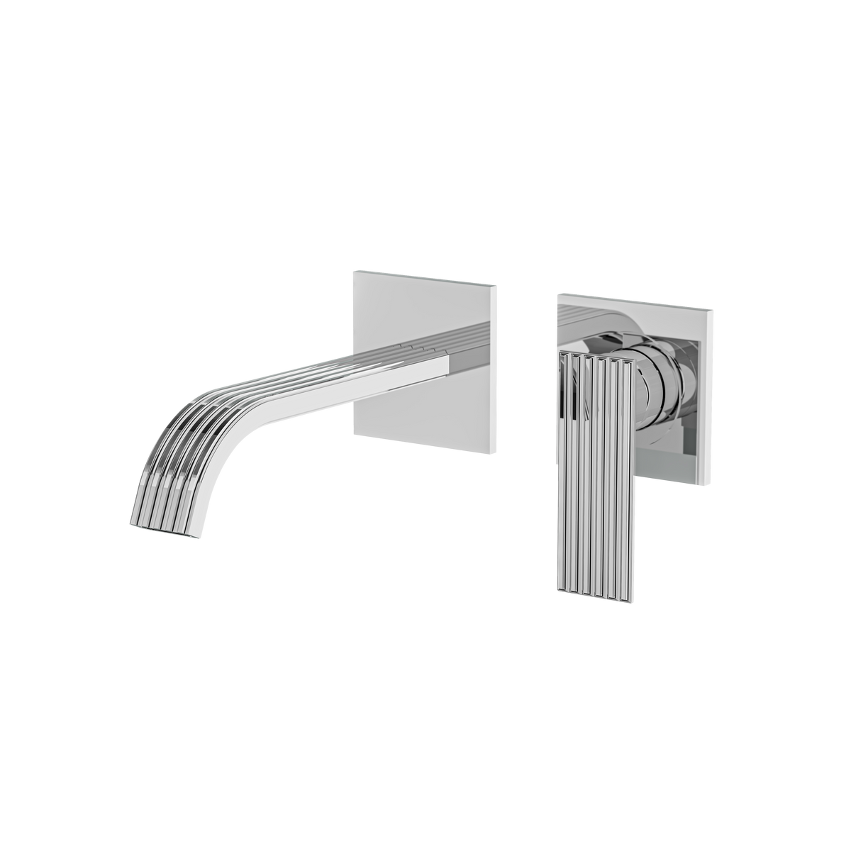 Aquabrass Tosca Wallmount Lavatory Faucet 34028 in polished chrome