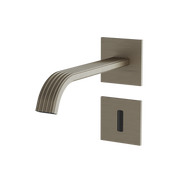 Aquabrass Tosca Wallmount Lavatory Faucet – Touchless 34068 in brushed black chrome