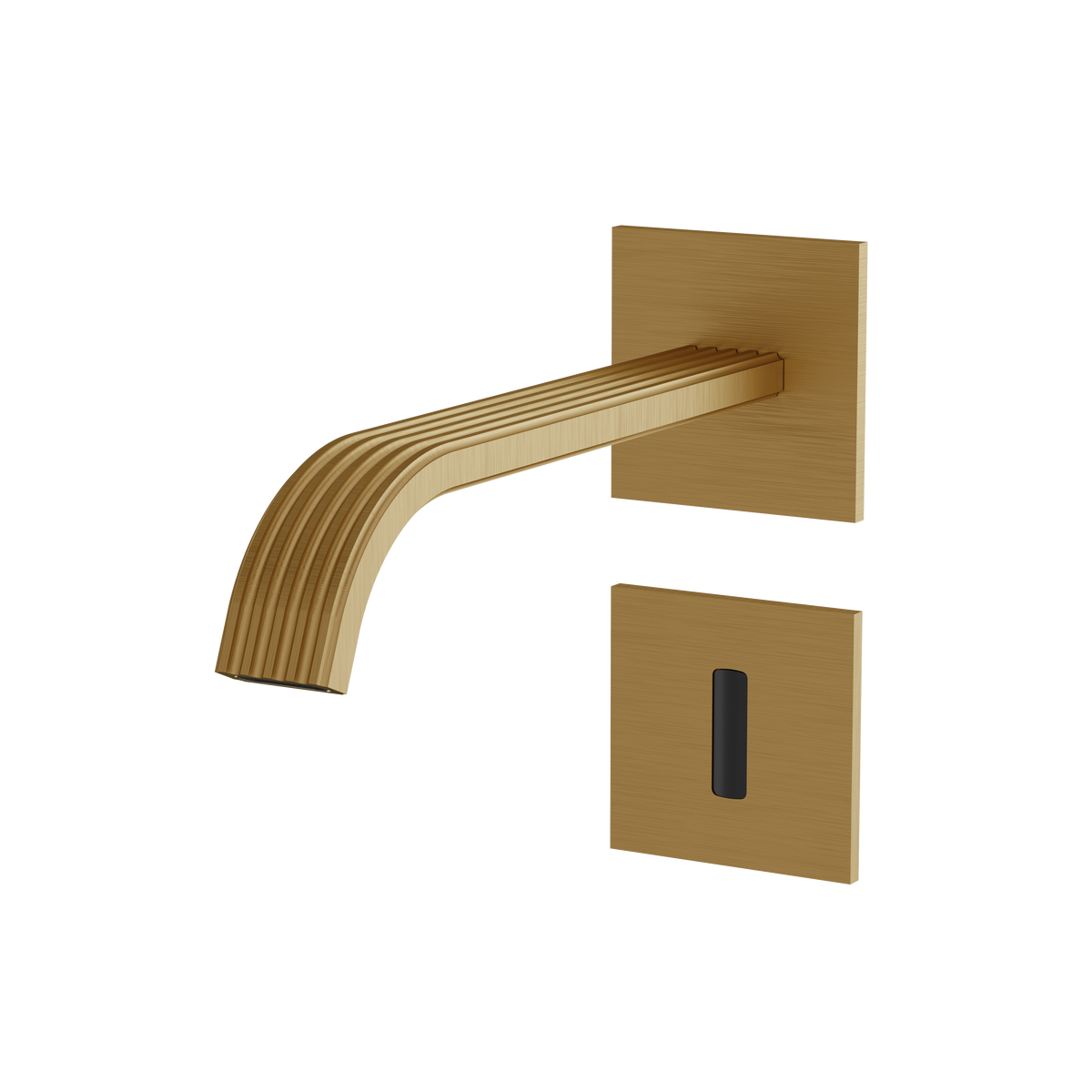 Aquabrass Tosca Wallmount Lavatory Faucet – Touchless 34068 in brushed gold