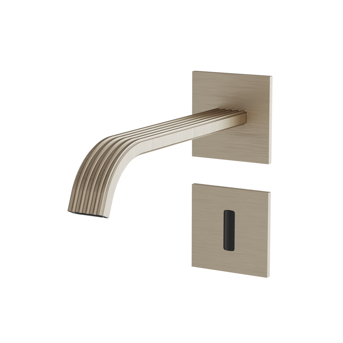 Aquabrass Tosca Wallmount Lavatory Faucet – Touchless 34068 in brushed nickel