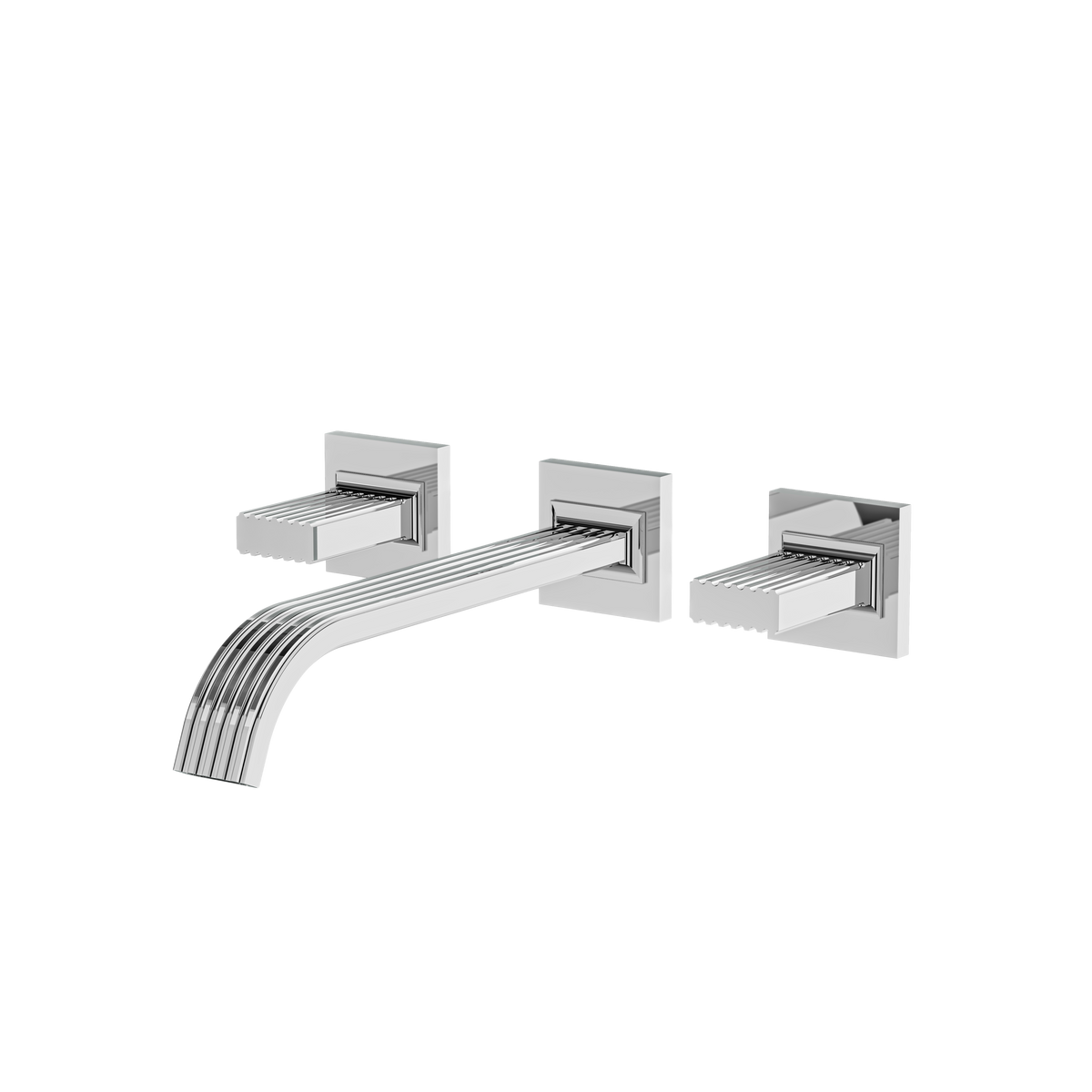 Aquabrass Tosca Wallmount 8″ C.c. Lavatory Faucet 34729PB in polished chrome