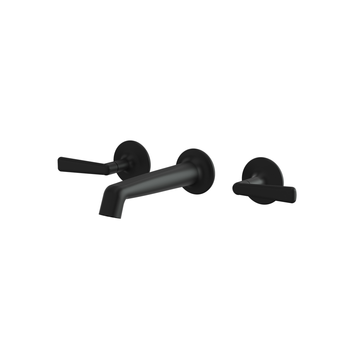 Aquabrass Forum Wallmount Lavatory Faucet 42029 in black