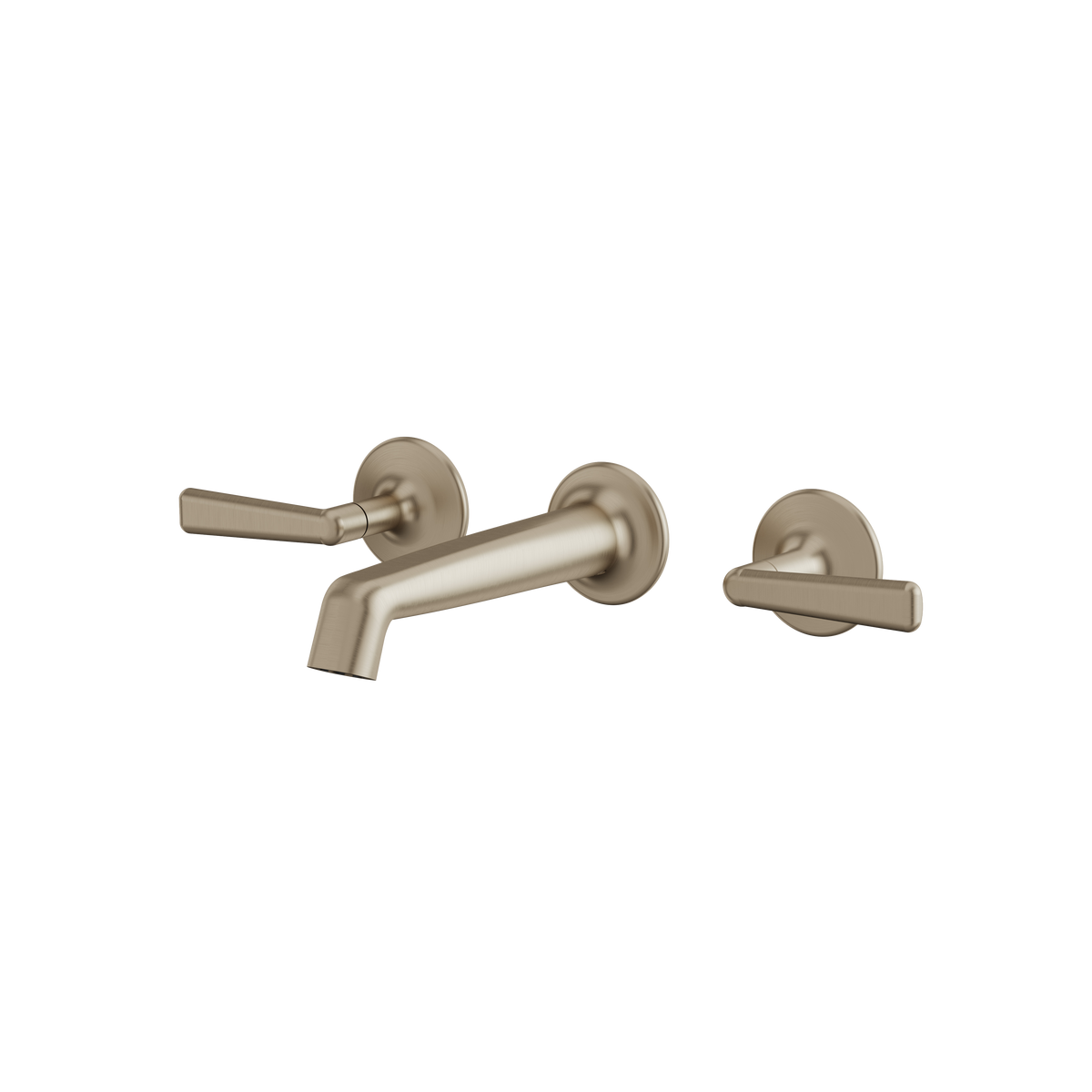 Aquabrass Forum Wallmount Lavatory Faucet 42029 in brushed nickel