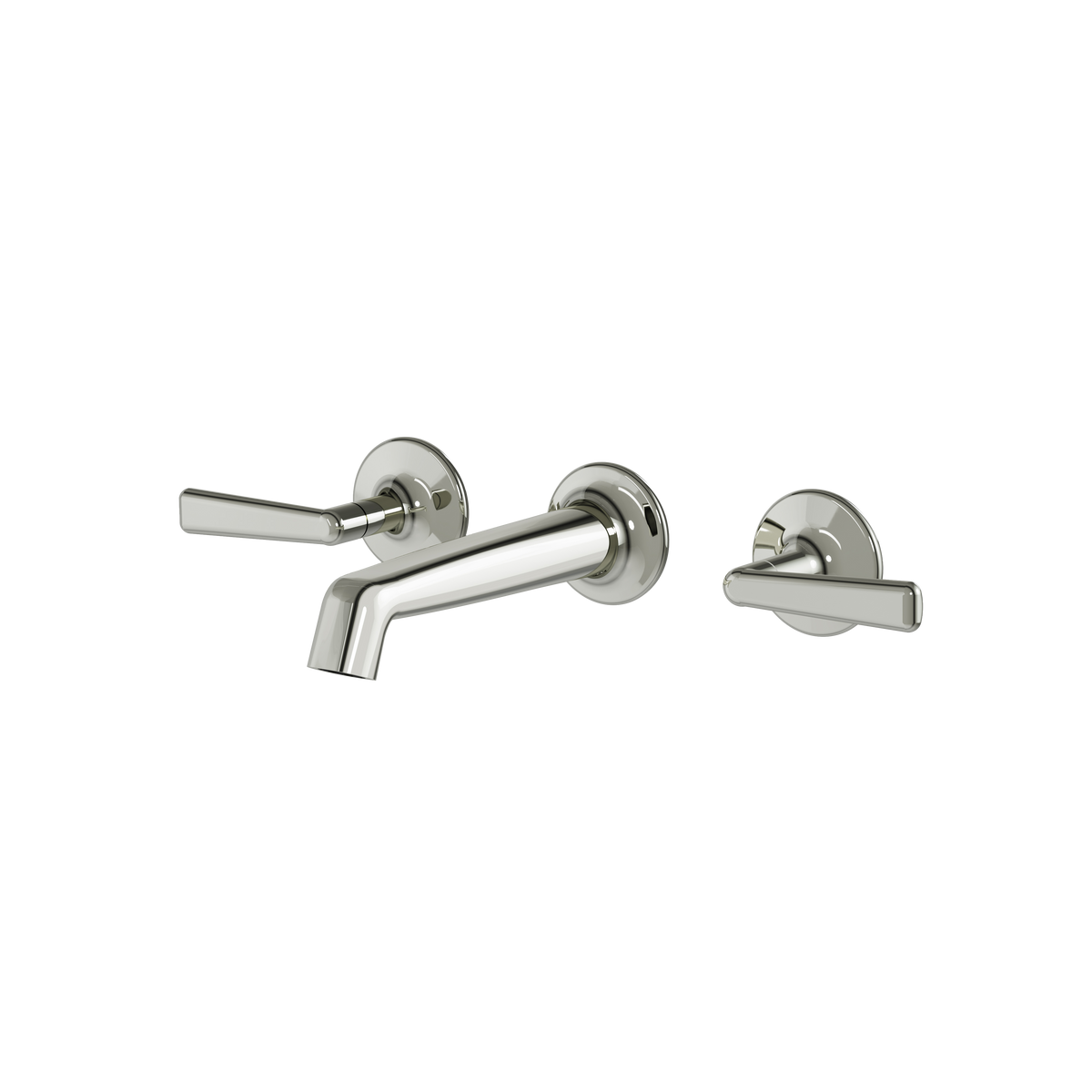 Aquabrass Forum Wallmount Lavatory Faucet 42029 in polished nickel