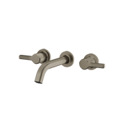 Aquabrass Ariston Wallmount Lavatory Faucet 47029 in brushed black chrome