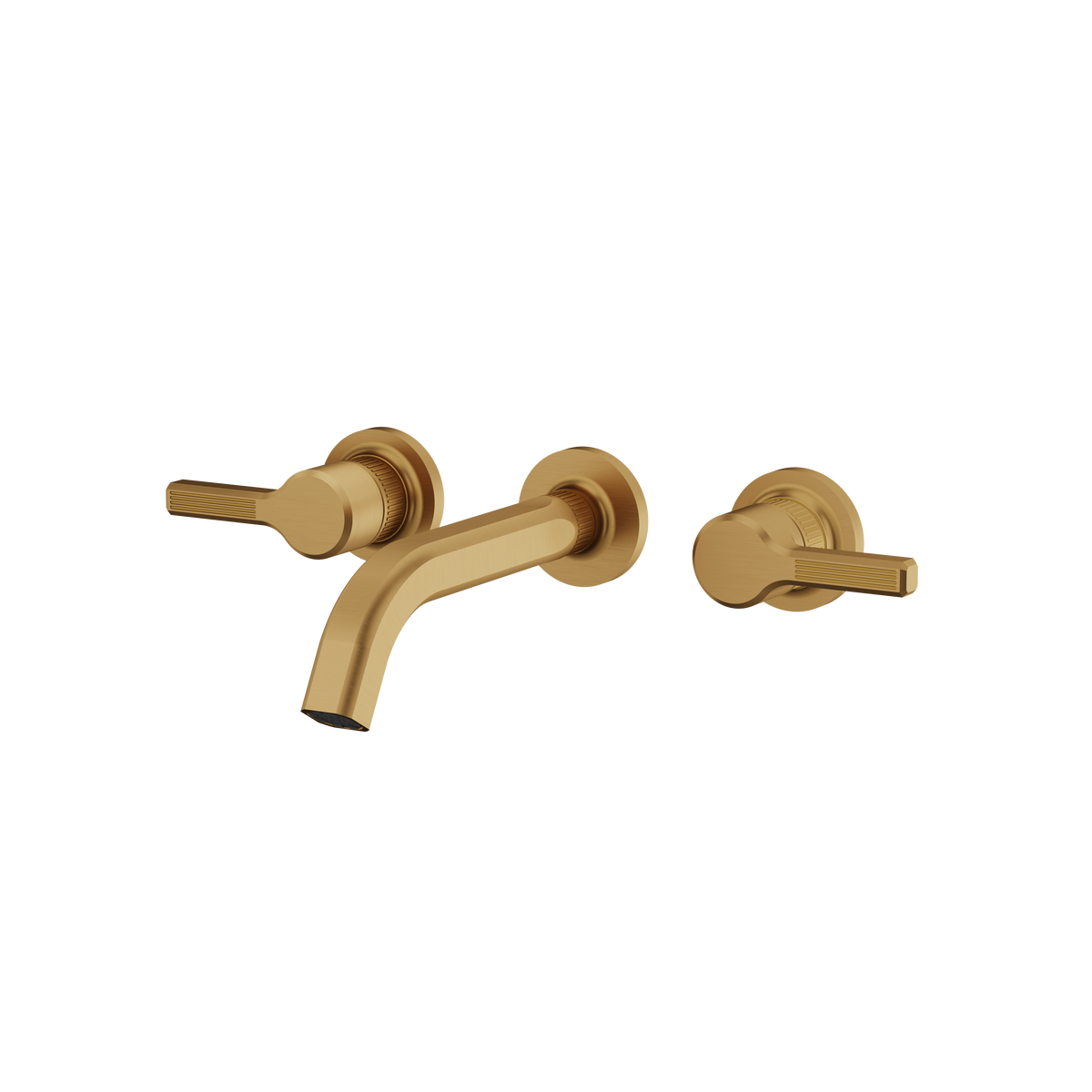 Aquabrass Ariston Wallmount Lavatory Faucet 47029 in brushed gold