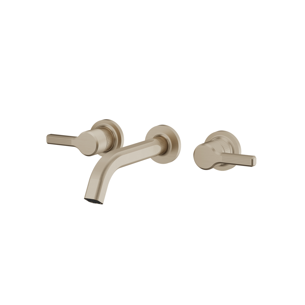 Aquabrass Ariston Wallmount Lavatory Faucet 47029 in brushed nickel