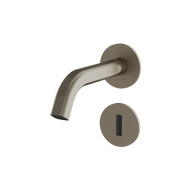 Aquabrass Ariston Touchless Wallmount Lavatory Faucet 47068 in brushed black chrome