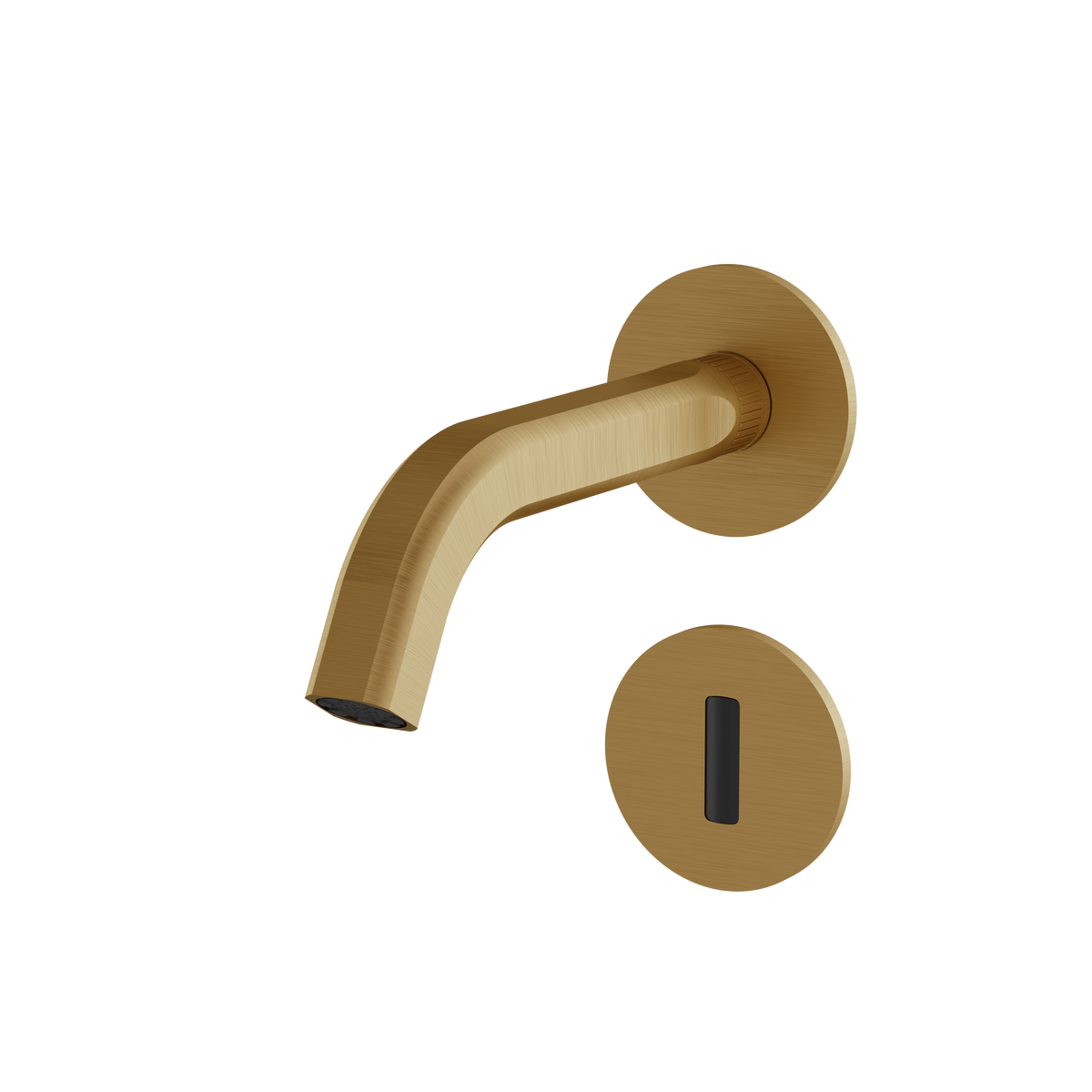 Aquabrass Ariston Touchless Wallmount Lavatory Faucet 47068 in brushed gold