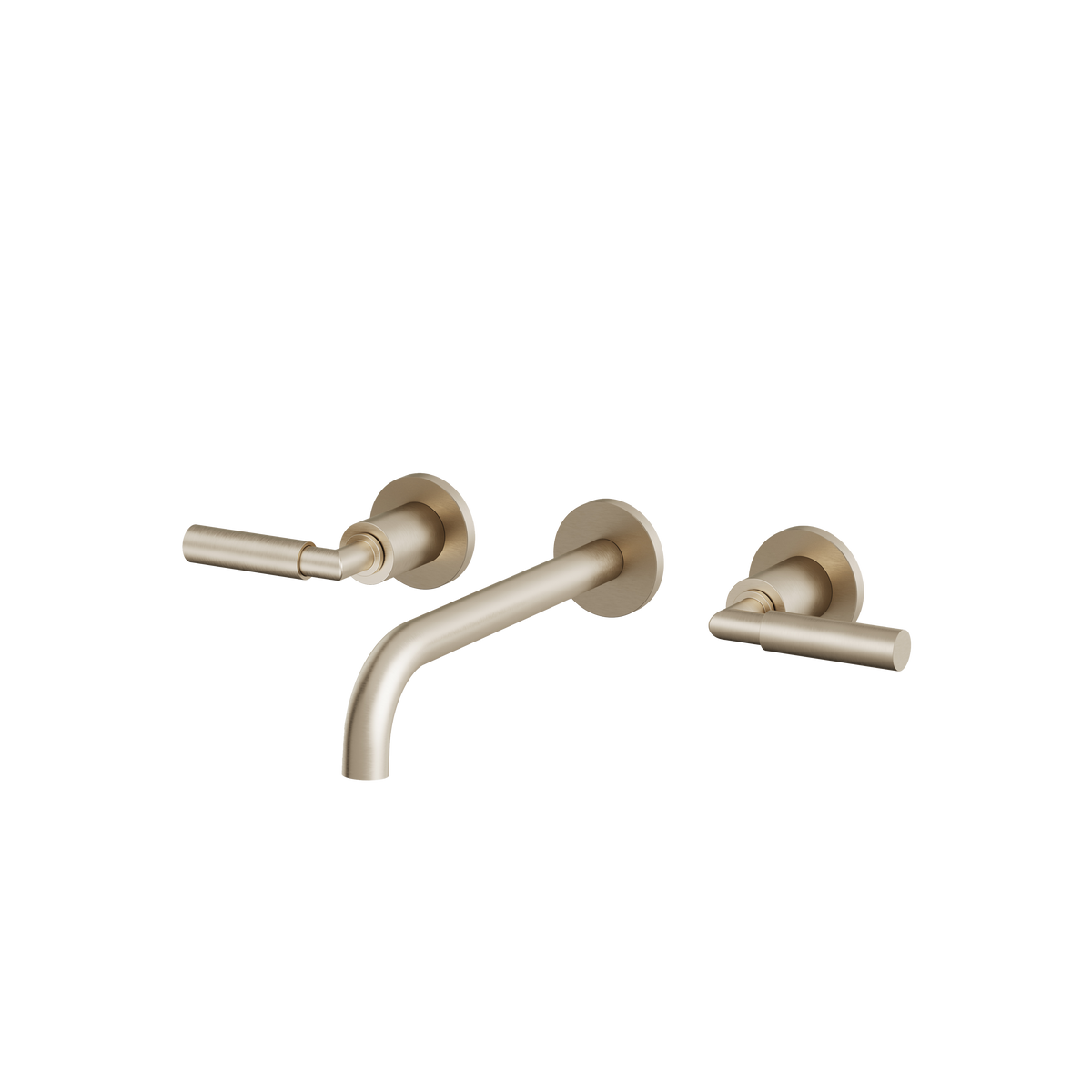 Aquabrass Aria Wallmount Lavatory Faucet 48029 in brushed nickel