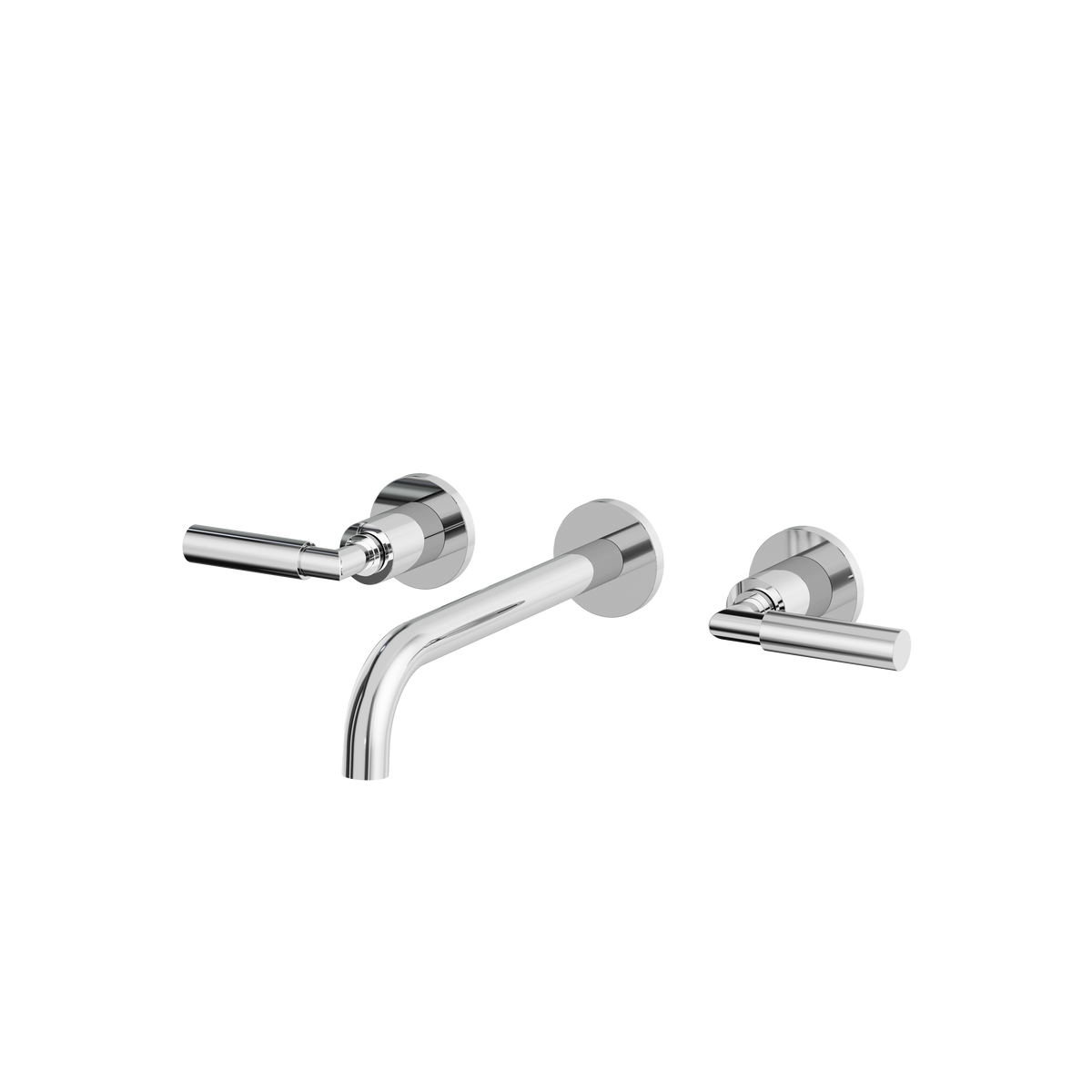 Aquabrass Aria Wallmount Lavatory Faucet 48029 in polished chrome