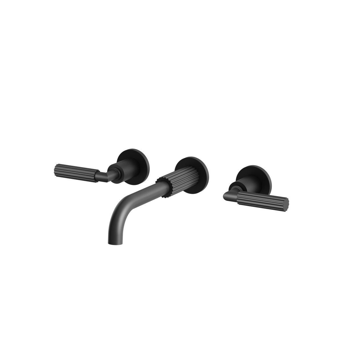 Aquabrass Montebello Wallmount Lavatory Faucet 49029 in black