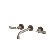 Aquabrass Montecarlo Wallmount Lavatory Faucet 50029 in brushed black chrome
