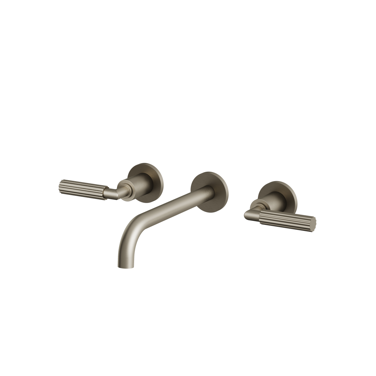 Aquabrass Montecarlo Wallmount Lavatory Faucet 50029 in brushed black chrome