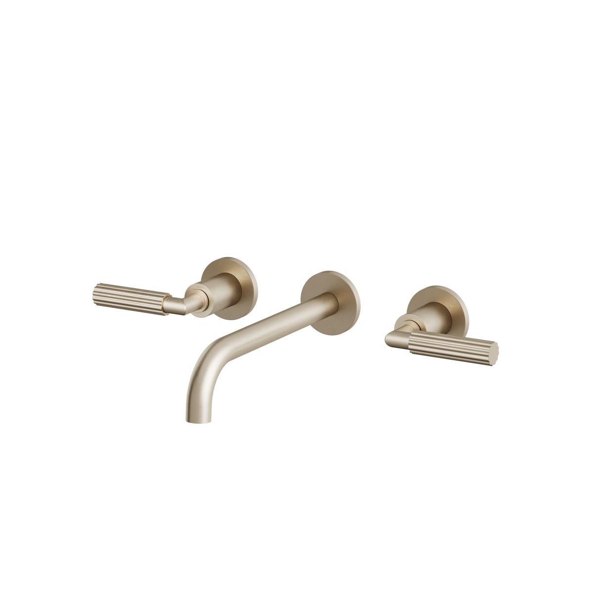 Aquabrass Montecarlo Wallmount Lavatory Faucet 50029 in brushed nickel