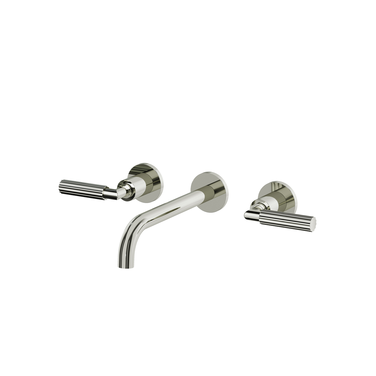 Aquabrass Montecarlo Wallmount Lavatory Faucet 50029 in polished nickel