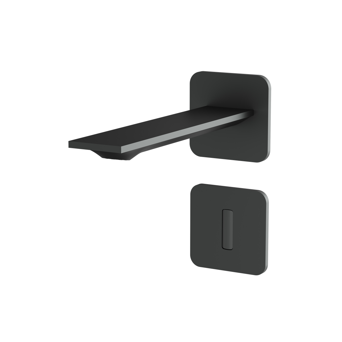 Aquabrass Alpha Touchless Wallmount Lavatory Faucet 92068 in black