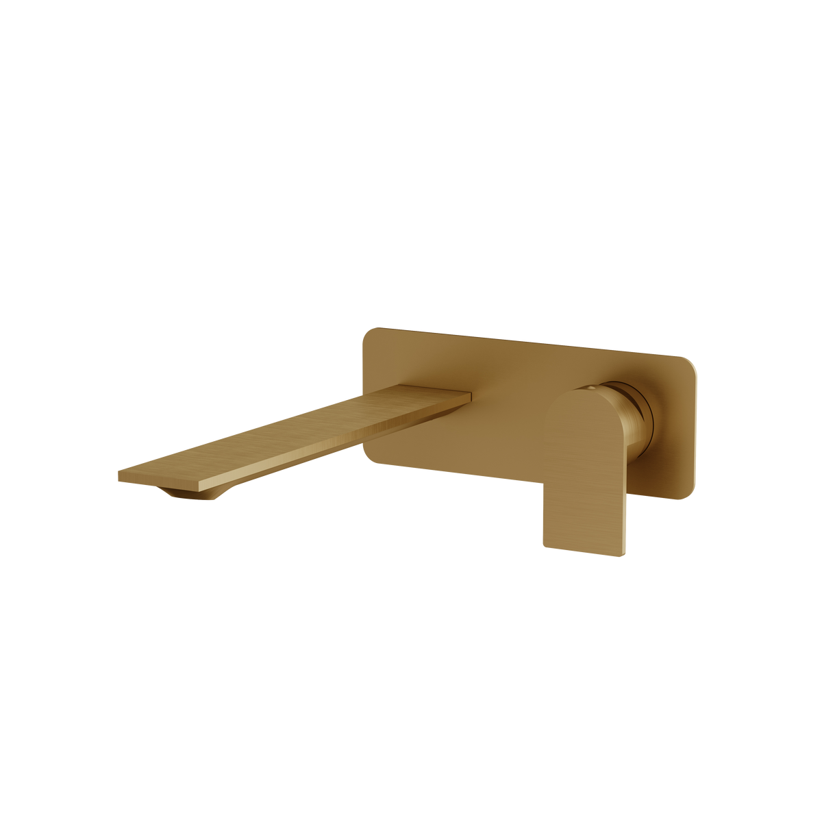 Aquabrass Alpha Wallmount Lavatory Faucet 92N29 in brushed gold