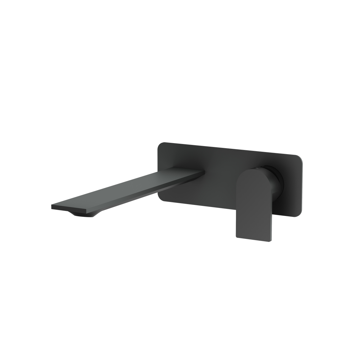 Aquabrass Alpha Wallmount Lavatory Faucet 92N29 in black