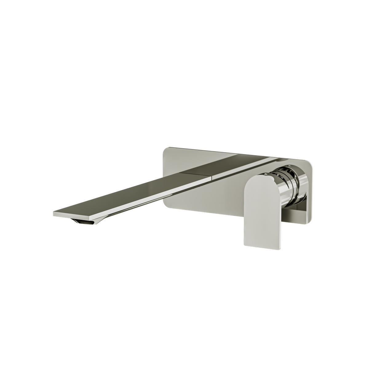 Aquabrass Alpha Wallmount Lavatory Faucet 92N29 in polished nickel