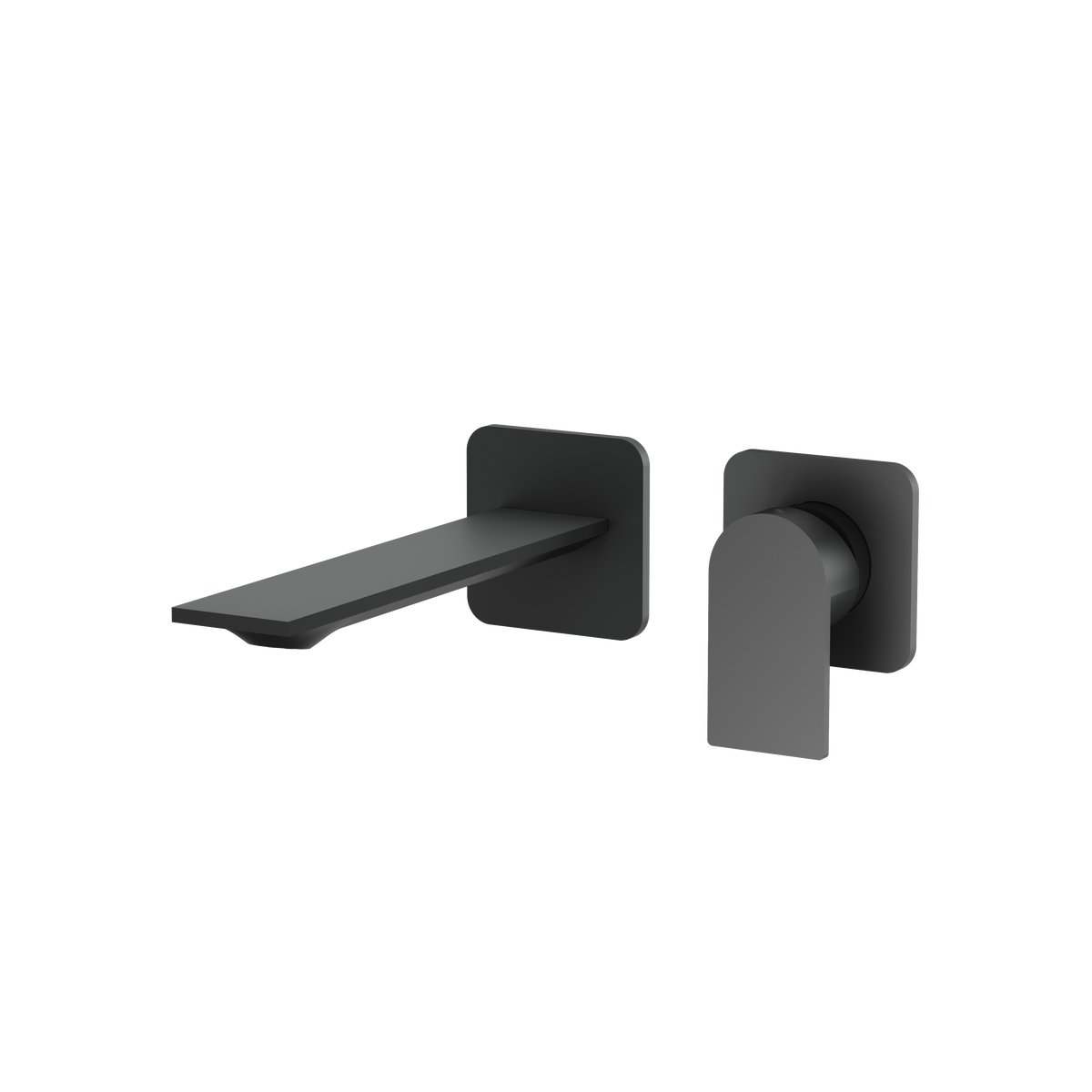 Aquabrass Alpha Wallmount Lavatory Faucet 92N29S in black