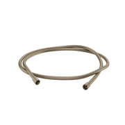 Aquabrass Shower Rails and Components Braided Hose 135 in brushed nickel