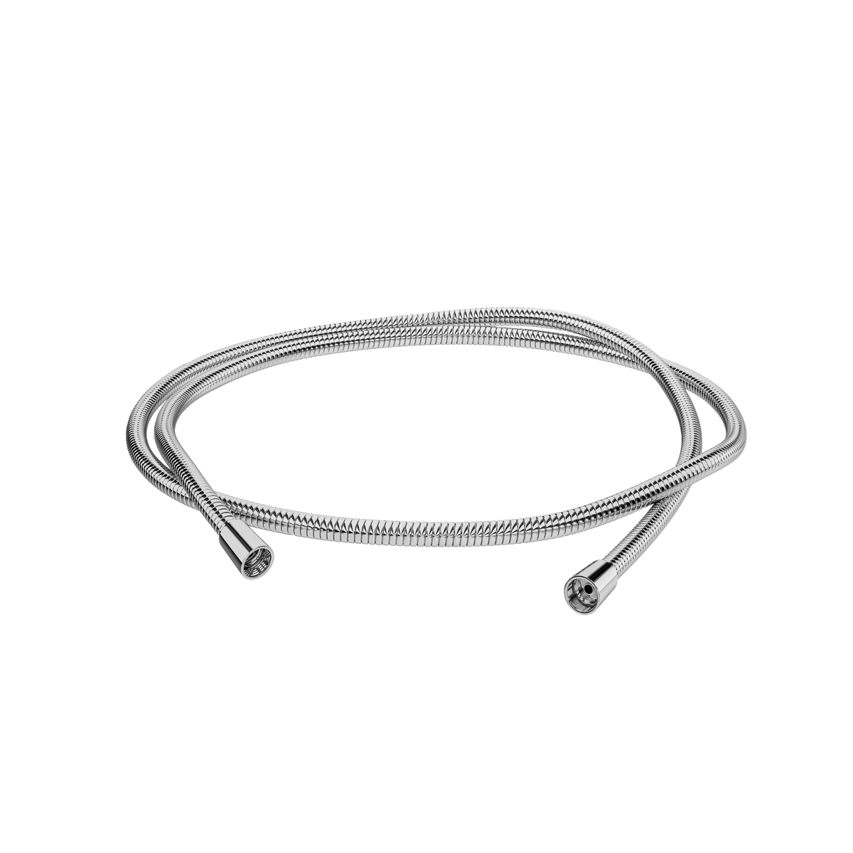 Aquabrass Shower Rails and Components Braided Hose 135 in polished chrome