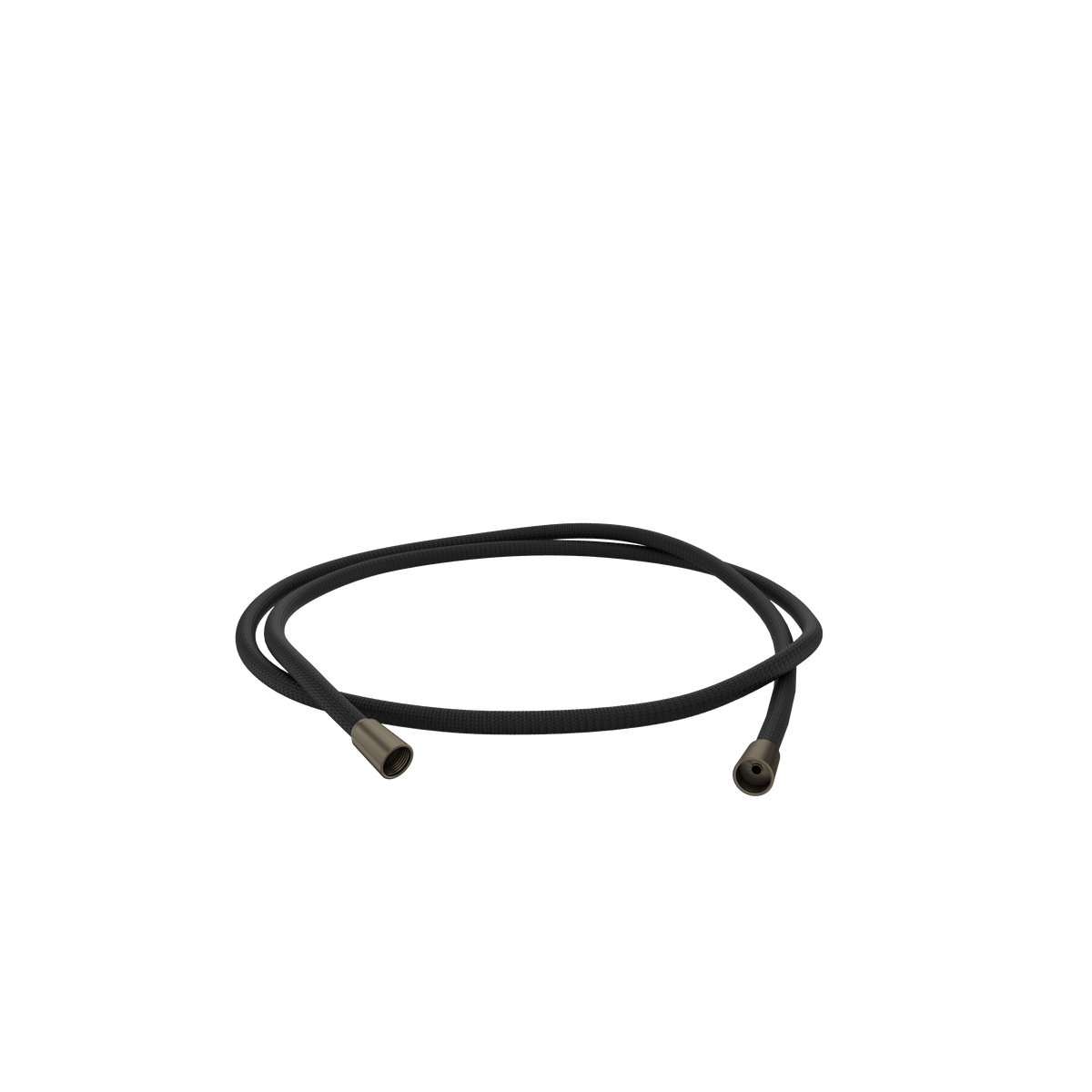 Aquabrass Braided Hose SH035 in brushed black chrome
