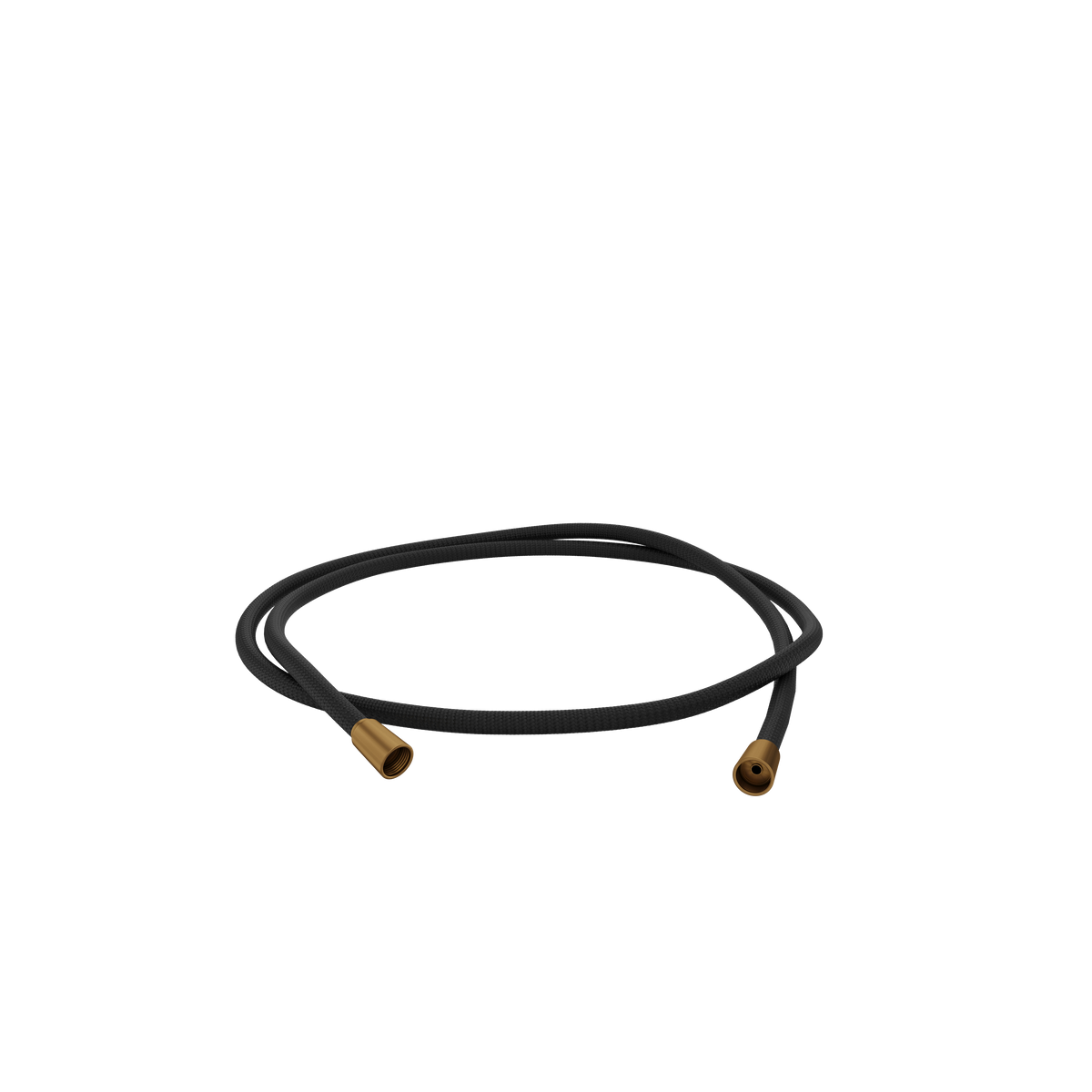 Aquabrass Braided Hose SH035 in brushed gold