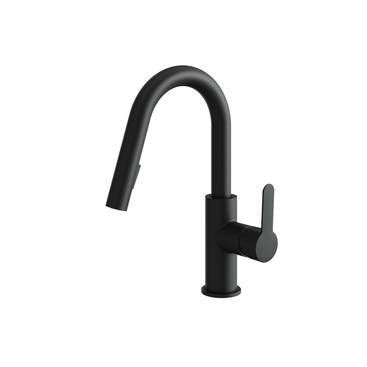 Aquabrass Barley Prep Pull-Down Dual Stream Mode Kitchen Faucet 6545B in electro black